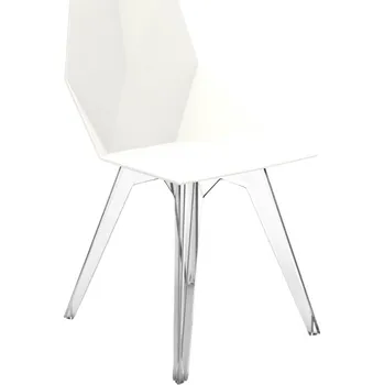 VONDOM Bílá plastová zahradní židle FAZ