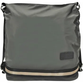 Kabelka Praktický středně šedý kabelko-batoh 2v1 z nylonu Dixie
