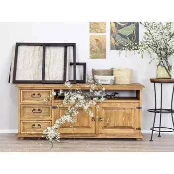 Jídelní stůl ARTEN (NANO Systems s.r.o.) Rustikální TV stolek POPRAD RTV07 (světlý/tmavý vosk)