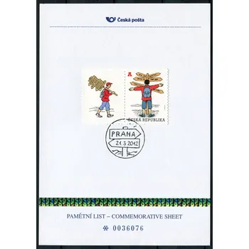 Poštovní známka Česká pošta (2012) PLZ 16 - Pamětní list - Praha: Turistika
