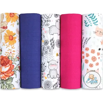 látková plena Ega Kids TETRA pleny (5ks) - fialové