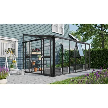 Skleník VITAVIA GARDEN Skleník VITAVIA ATHENA 10200 sklo 3 mm + PC 10 mm černý LG3837