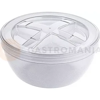 Servírovací stolek Opakovaně použitelný box na polévku, bílý | CONTACTO, 1109/950