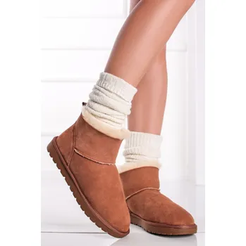 Dámská zimní obuv Tamaris Škoricové kožené snehule 1-26866 hnědá 37