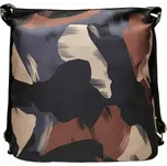 Slušivý černo-hnědý kabelko-batoh 2v1 z nylonu Jackie