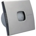 Cata SILENTIS 10 INOX T koupelnový ventilátor axiální s časovačem, 15W, 100mm, nerez mat, 01071300
