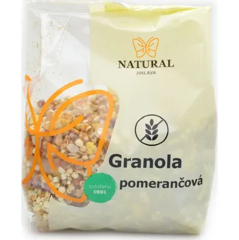 Natural Granola pomerančová bez lepku 200g
