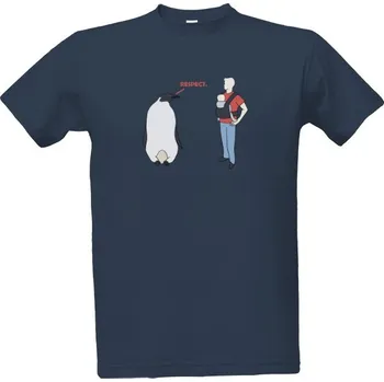Tričko s potiskem penguin dad pánské