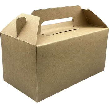 Jednorázové nádobí Odnosná krabice kraft 18,5x10x9,5 cm