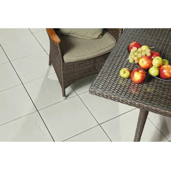 Dlažba BEST Dlažba Terasová RAVERTINO 400 x 400 x 40 mm BÍLÁ