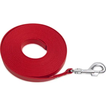 Vodítko pro psa FIREDOG BioThane Stopovací vodítko13mm 10m Barva: Červená