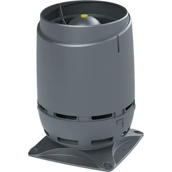 Větrací mřížka VILPE (Finsko) Odvětrávací vývod VILPE® FLOW Ø125 mm + montážní deska 250x250 mm Barva: Antracitová