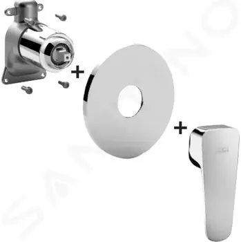 Vodovodní baterie Paffoni Sly Baterie pod omítku pro 1 spotřebič, chrom, SYBOX010CR