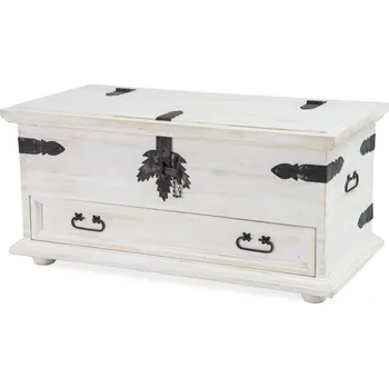 Jídelní stůl ARTEN (NANO Systems s.r.o.) Rustikální truhla POPRAD COS15 se šuplíkem (bílé vosky)