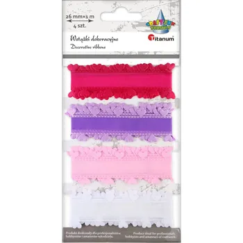 Stuha Stuhy, organzové, ozdobné, MIX BAREV, 2,6 cm, 4barvy/bal.