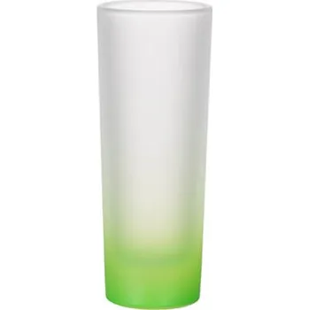 Sklenice Sklenice 90 ml matná - zelený gradient sublimace termotransfer