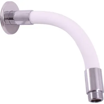 Tyč na sprchový závěs RAV-SLEZÁK Slezák-RAV: Držák flexibilní boční pro hlavovou sprchu 23 cm bílá/chrom MD0741B Bílá/Chrom