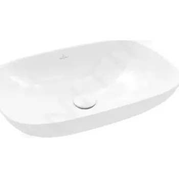 Umyvadlo Villeroy & Boch Loop&Friends Umyvadlo na desku, 62x42 cm, s přepadem, CeramicPlus, Stone White, 4A5000RW