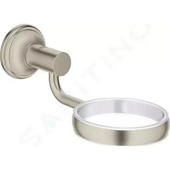 Držák na ručník Grohe Essentials Authentic Držák skleničky/mýdelníku, kartáčovaný nikl, 40652EN1