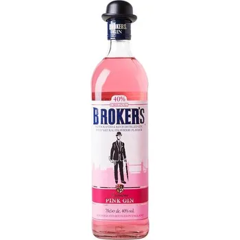 Gin Broker's Pink Gin 40,0% 1,0 l (holá láhev)