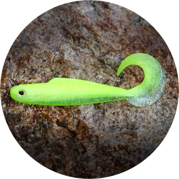 Nástraha RedBass Gumová Nástraha Twister Kixter Signal Yellow G UV - L 100 mm