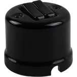 Elhard KN1055B Keramik nástěnný vypínač č.5b - kulatý, klapka, černý