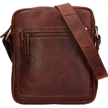 Lagen Pánská kožená taška přes rameno 223603 hnědá