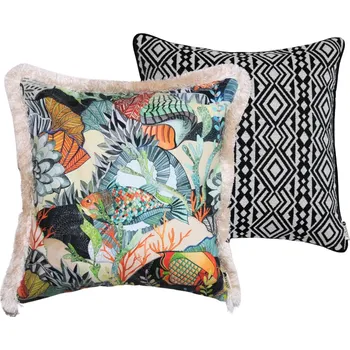 BOHOLOGY Set dvou venkovních povlaků na polštář Marine Aztec VI