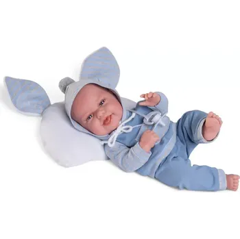 Panenka Realistické miminko chlapeček Clar s ušatým polštářkem od Antonio Juan (Baby Clar cojín orejitas)