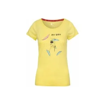 Dámské tričko RAFIKI JAY lemon verbena 32; Žlutá triko