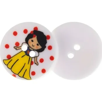 Knoflík Bellatex Knoflík sada 6 ks prům. 15 mm Princezna žlutá