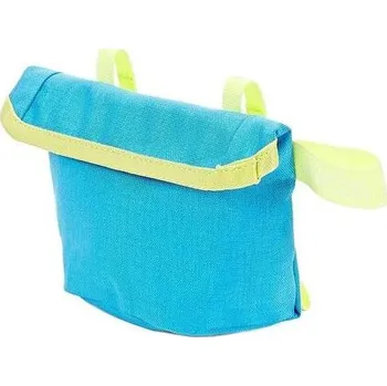 batoh na kolo Podsedlová brašna Brompton Pouch barva Azurová/limetka