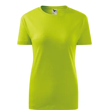 Dámské tričko MALFINI Základní bavlněné dámské tričko Malfini 145 g/m Barva: Limetková žlutá, Velikost: L