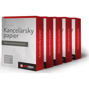 Kancelářský papír KANCELÁŘSKÝ PAPÍR A4/80G, 5x500ks KARTON