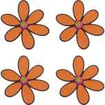 Bellatex Podtácek sada 4 ks 10x10 cm 4ks Kopretina oranžová