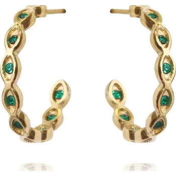 Náušnice Flamenco Mystique Elegantní Náušnice z 14karátově pozlacené chirurgické oceli, světle zlatá, průměr 2cm