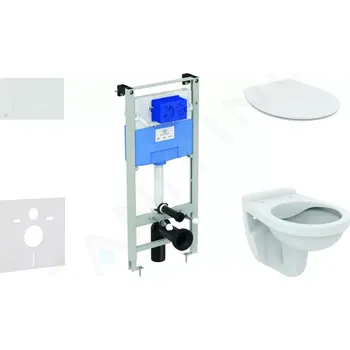 WC sada Ideal Standard ProSys Set předstěnové instalace, klozet Alpha se sedátkem, tlačítko Oleas M2, SoftClose, bílá, ProSys120M SP37