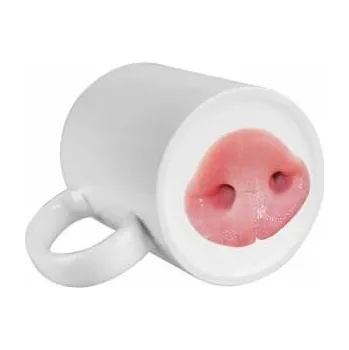 Hrnek 330 ml A+ s potiskem na spodní straně - rypáček sublimace termotransfer