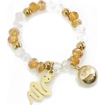 Prsten Flamenco Mystique Pozlacený Prsten na Elastickém Pásku z Chirurgické Oceli, Odolný vůči Povětrnostním Vlivům