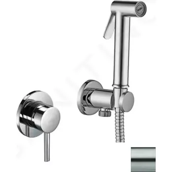 Paffoni Bidet Kit Bidetová baterie pod omítku, se sprškou a tělesem, nerez, KITDUP110ST