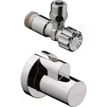 Hansgrohe Rohový ventil s krytkou, 1/2"x3/8", chrom, 13954000