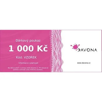 Tělový krém Elektronický dárkový poukaz na 1000 Kč