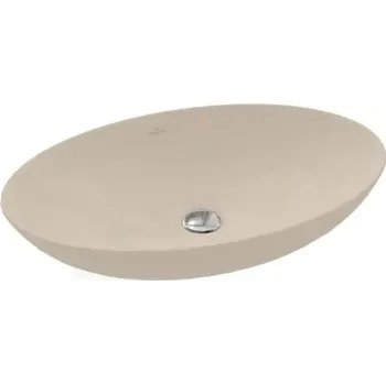 Umyvadlo Villeroy & Boch Loop&Friends Umyvadlo na desku, 62x42 cm, bez přepadu, CeramicPlus, Almond, 4A4801AM