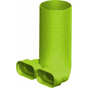 Ventil CWL přípojka na ventil Wolf DN125 s 1 víčkem a 2 hrdly