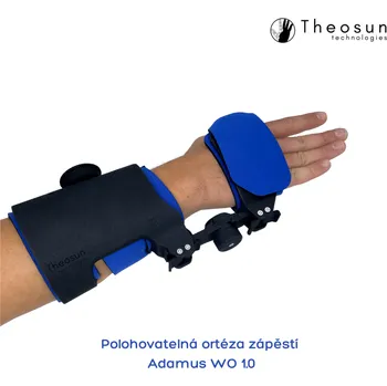 Theosun technologies s.r.o. Polohovatelná ortéza zápěstí Adamus WO 1.0 Strana: Pravá, Délka předloktí: Krátké - 90 mm, Velikost: S