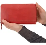 Dámská kožená peněženka 5212 červená + doprava zdarma, POYEM