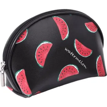 Flamenco Mystique Rozkládací toaletní taška KS58, černá s geometrickými vzory, měkký neklouzavý materiál, 130x220x80 mm