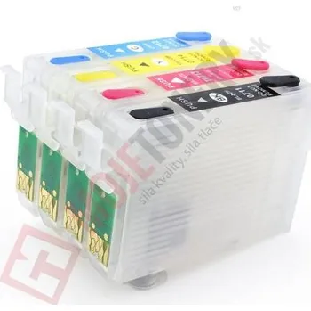 PLNITELNÉ KAZETY EPSON T0711,2,3,4 BEZ INKOUSTU