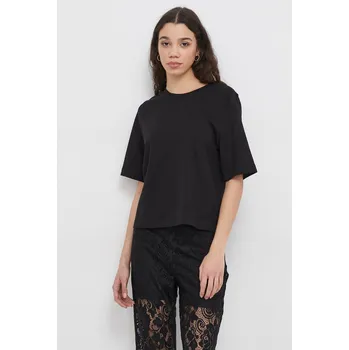 Pánské tričko Bavlněné tričko United Colors of Benetton černá barva 3BL0E17G5 99X, vel. S