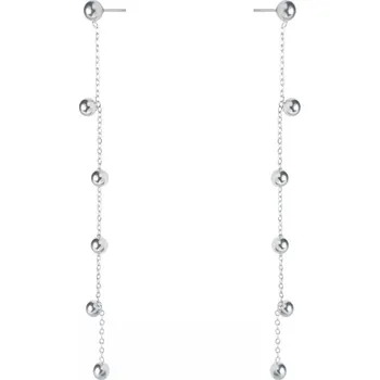 Náušnice Flamenco Mystique Elegantní Pozlacené Náušnice z Chirurgické Oceli, světlé zlato, 0.3x8.7 cm